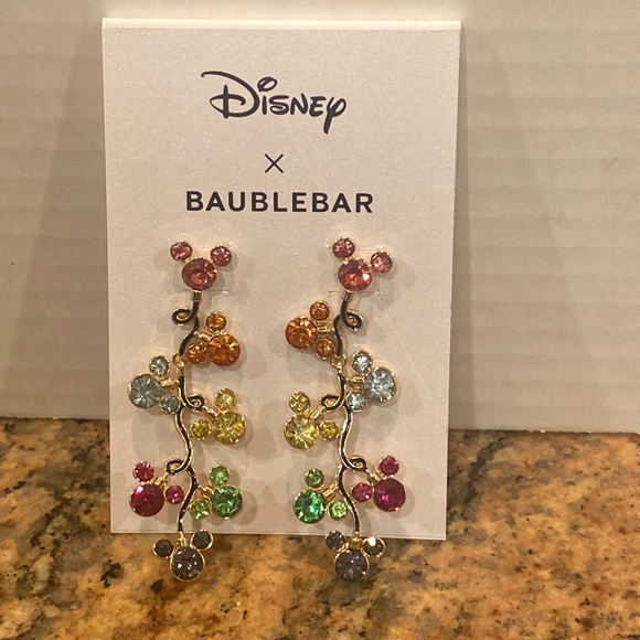 Disney x Baublebar Christmas Mickey Earrings - Picture 2 of 4